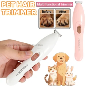 New Dog Cat Rabbit Pet Foot/Face/Hip/Ear/Claw Trimmer Dog Electric Beauty Shaver Cat Claw Hair Low Noise Electric Push Clipper