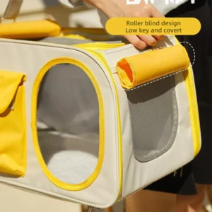 HOOPET Cat Bag Outdoor Portable Kitty Dog Backpack Capsule Cats Cage Breathable Portable Pet Bag Large Capacity Bag For Pets