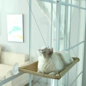 Pet Cats Hammock Kitten Climbing Frame Hanging Cat Bed Suction Cup Bed House Removable Window Hammock Easy Clean Cat Accessories