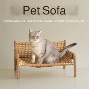 2-In-1 Summer Cat Sofa Rattan Mat Pet Sofa Cats And Dogs Universal Scratch-Resistant Pet Products