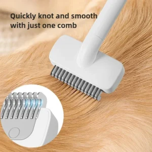 Pet Fur Knot Cutter Cat Hair Remover Comb Cat Grooming Shedding Tools Double Sided Brush Long Curly Hair Cleaner Pets Products