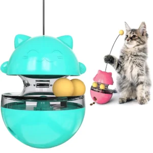 Interactive Cat Toy Set Leaking Ball Tumbler Cat Turntable Teaser Wand Self Entertainment Pet Supplies